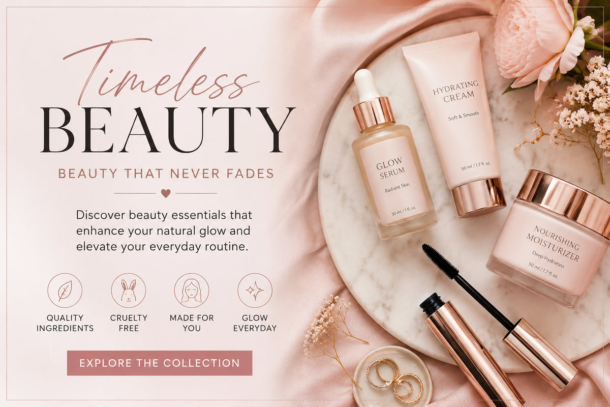 Timeless Beauty collection - skincare, makeup and beauty tools